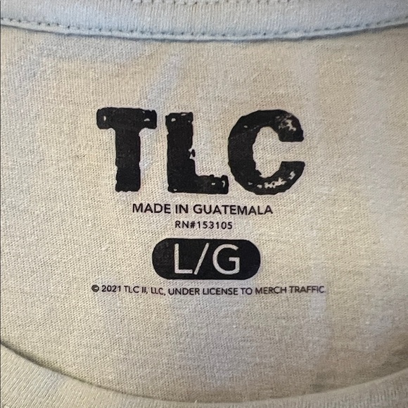 TLC “no scrubs” Light Green Crop Top - Picture 3 of 4